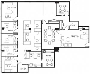 A of A @ 48th St 4,518 RSF Pre-built Direct Lease Asking $52 PSF
