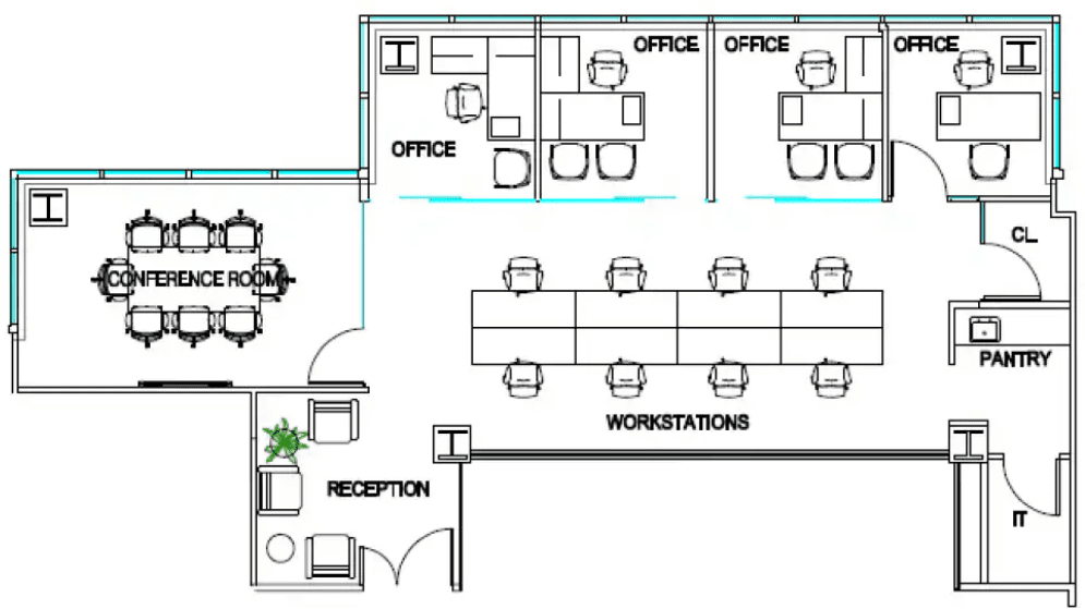 Small Office in the Plaza District NYC