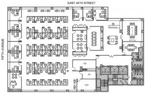 529 Fifth Ave @ 43rd<br />Class A- 8,449 RSF Proposed Layout<br />Asking $68